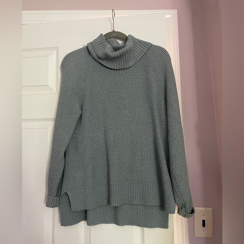 Blue mockneck Old Navy sweater